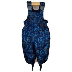 Kiks Jumpsuit Boys 12 Months Navy Blue Snowboarder Snow Winter Outdoor Girls 12M